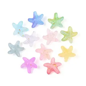 Frosted Transparent Acrylic Beads