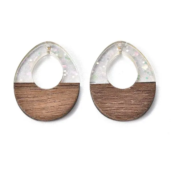 Epoxy Resin & Walnut Wood Pendants