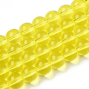 Transparent Glass Beads Strands