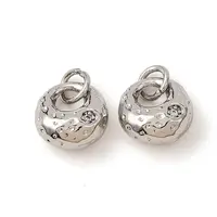 Brass Micro Pave Cubic Zirconia Pendants