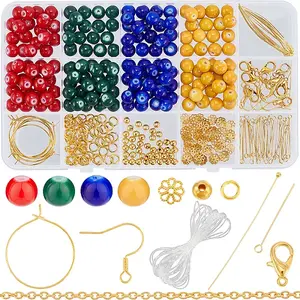 DIY Glass Beaded Bracelets & Earrings Jewelry Making Kit
