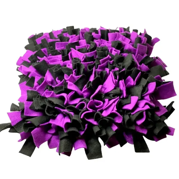 Čmuchacíkoberečky.cz® Čmuchací kobereček extra hustý ČERNO-FIALOVÝ 170/30X