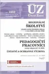 ÚZ 1652 Regionální školství, Pedagogičtí pracovníci