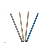 Lurch Trendy nerezová brčka 00240990 -18 cm barevná (4 ks+ kartáček)