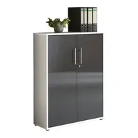 MID.YOU SKŘÍŇ NA ŠANONY, bílá, vysoce lesklá antracitová, 84,4/113,6/33 cm