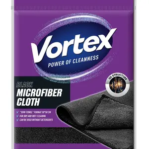 Vortex Hadřík z mikrovlákna Semi-Towel Black 1 ks