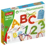 Quercetti Play Montessori - Prevliekanie ABC+123