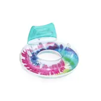 Nafukovací kruh/kreslo s úchytmi Tie Dye, 118x117 cm