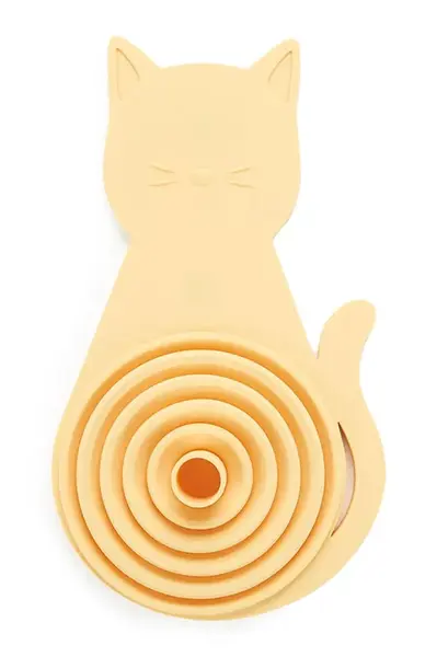 Skládací trychtýř Balvi Meow 16 x 8,2 x 2,8 cm oranžová barva