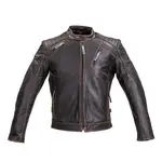Kožená moto bunda W-TEC Embracer Vintage Dark Brown 5XL