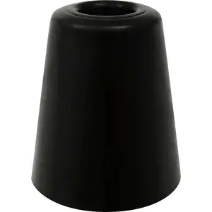 Veľký gumový doraz dverí Ø70 x 84 mm čierny bez kolíkov