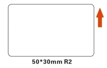 Niimbot A2A88358101, 50x30mm, 230ks, bílé samolepicí štítky