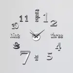 Hodiny nástěnné nalep. Sticker Seven stříbrný 60cm