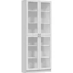 Vitrína 80 cm Pafos bílá 4 skla
