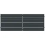 BRÁNA NOVARA 400x150 ZN RAL 7024 MAT