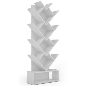 Regál na knihy Willy biely