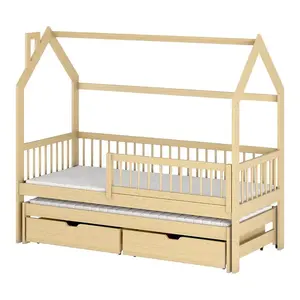 Posteľ Domček Papi 80x160 borovica