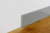 Podlahová lišta MDF FOGE LB1 100 šedá  lesk