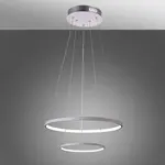 Závesné svietidlo Lune 50 dvojité okrúhle 40W LED 4000k Biela