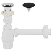 Umývadlový sifón Quick-Clac chróm + mat čierny 30724762