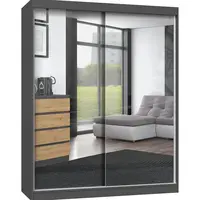 Skříň Iga 160 antracit/artisan A - zrcadlo