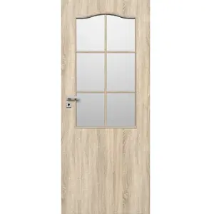 Interiérové dveře Kleopatra 2*3 60P dub sonoma