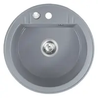 Dřez granitový 1k. Fi51. šedý DRGM1/51GA