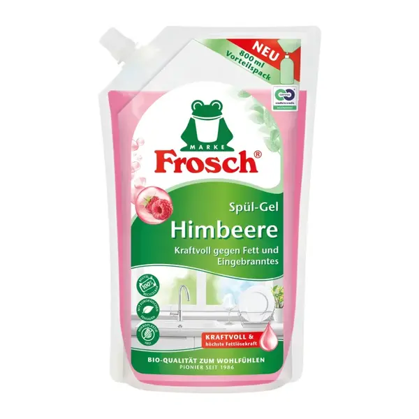 Frosch Eko prostředek na mytí nádobí Malina 800 ml náhradní náplň