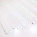 PC doska 900 x 2000 x 0,5 mm bezfarebná vlna odolná voči krupobitiu