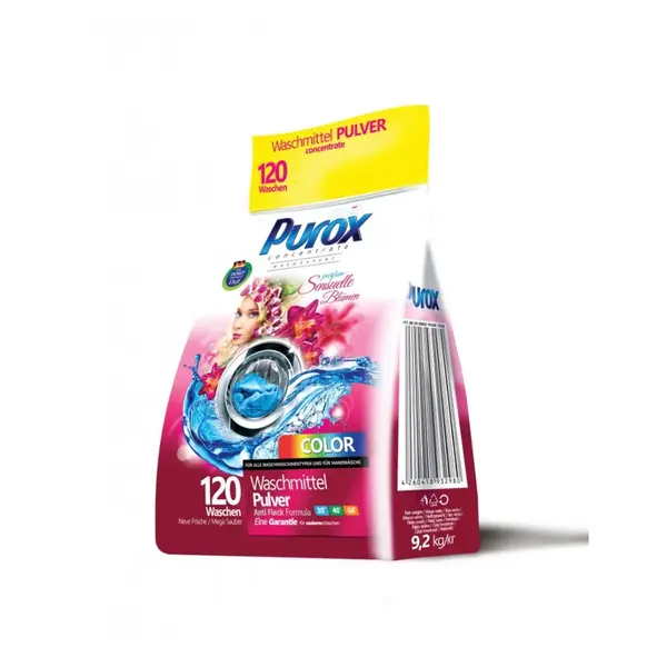 Purox Color prací prášek 9,2 kg / 120 praní