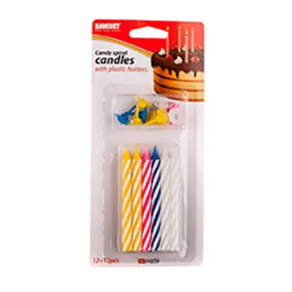 Sviečky na tortu 12+12 ks