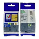 Kompatibilní páska s Brother HGe-841, 18mm x 8m, černý tisk / zlatý podklad, vysokorychlostní