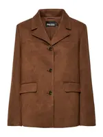 PIECES Blejzer 'PCRAKEL'  hnedá