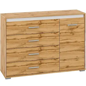 Komoda MAVO 12 VOTAN- biela/antracit/dub wotan