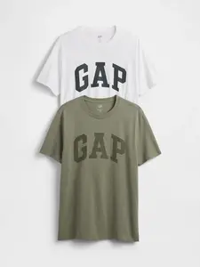GAP  Pánske Tričko s logom Everyday Soft, 2 ks 885595-04 Veľkosť: M