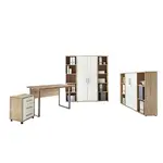 MID.YOU KANCELÁŘ, bílá, Sonoma dub