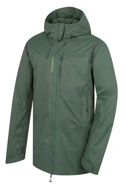 Husky Nestia M XXL, green Pánský hardshell kabát