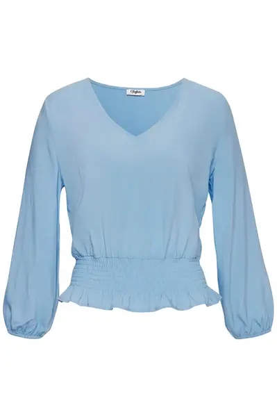 BUFFALO Blúzka  svetlomodrá