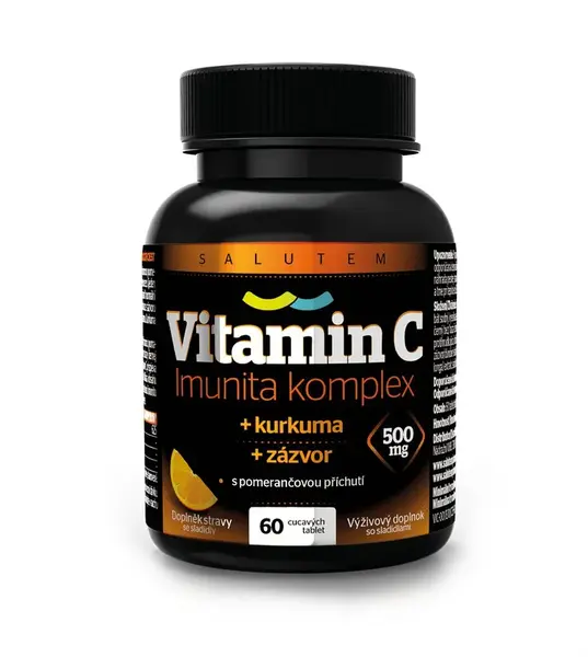 Salutem Vitamin C 500 mg Imunita komplex kurkuma + zázvor 60 tablet