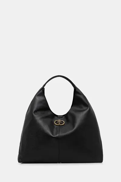 Kožená kabelka Kurt Geiger London CHELSEA černá barva, 5049700109