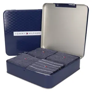 Dárková sada ponožek Tommy Hilfiger Roman – 4 páry, světle modrá