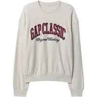 GAP CLASSIC LOGO CREW Pánská mikina, béžová, velikost