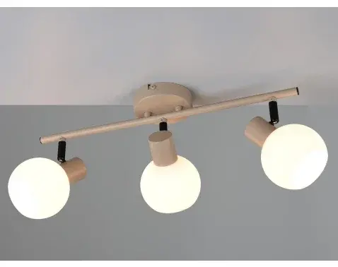 Stropní/nástěnné osvětlení Boba, béžová, 3 svítidla