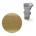 Vnitřní roh k soklu Naturel dub tmavý , PVC dĺžka 0,5 cm, výška hrany 56 mm, NATNGTW08