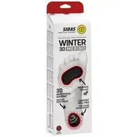 Sidas WINTER 3D MERINO Zimní vložky do bot, černá, velikost