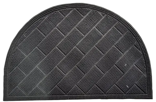 M.A.T. Gumová rohož 40 x 60 cm půlkruh, černá