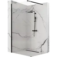 Sprchová zástěna Walk-in Aero Intimo Rea K4121 100x200 black