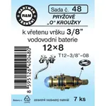 54GU 20150100048 sada "O" kr.k baterii - 3/8" - 12x8 - 7x500