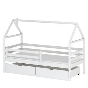Posteľ Domček Aron 80x160 white