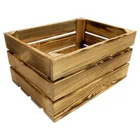 Dřevěná bedýnka opalovaná "M" 30x40x21 cm